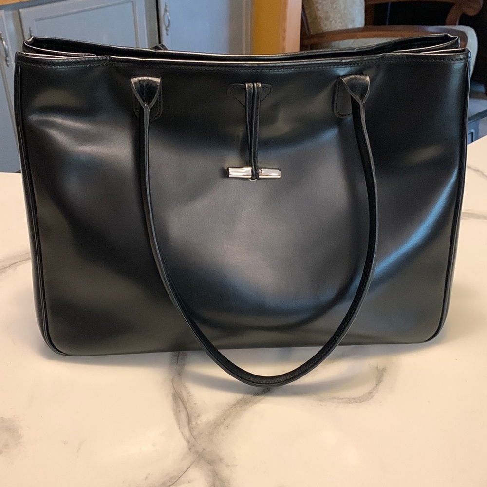 Longchamp Roseau black bag.